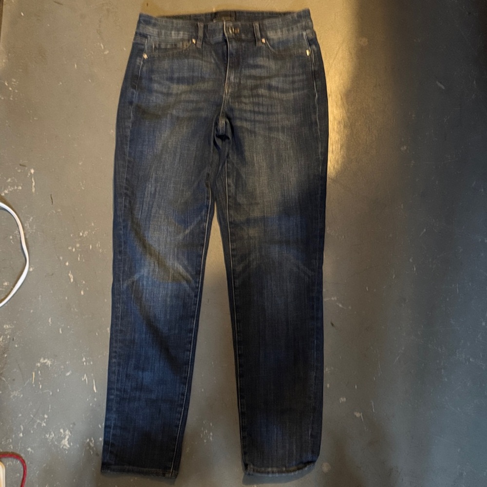 White House Black Market Dark Blue Straight Jeans